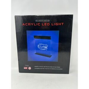 Florida Gators Acrylic LED Light Collegiate Edition AES Blue Desk Lamp New